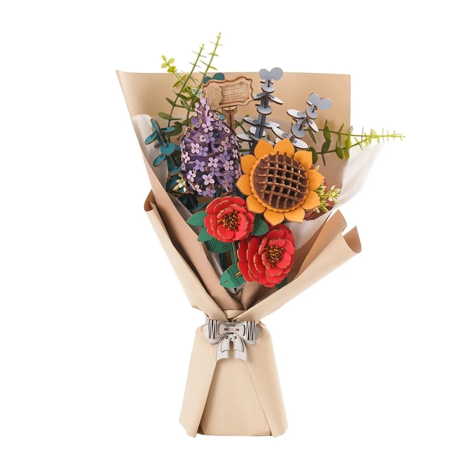 3D Wooden Flower Puzzles| DIY Assembly|Hands Craft|