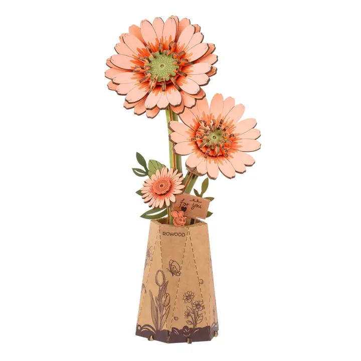 3D Wooden Flower Puzzles| DIY Assembly|Hands Craft|