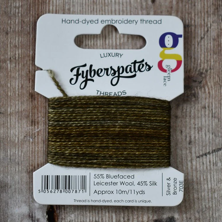 Fyberspates| Gleem Embroidery Thread | Hand Dyed| Wool & Silk|