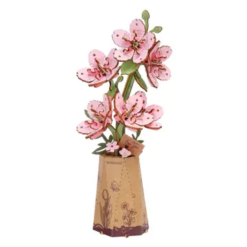 3D Wooden Flower Puzzles| DIY Assembly|Hands Craft|