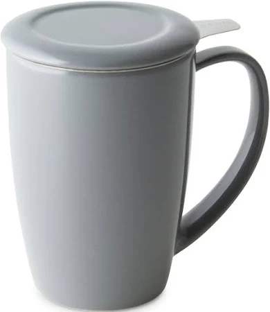 ForLife Design|Curve Tall Tea Mug with Infuser and Lid | 15 ounce