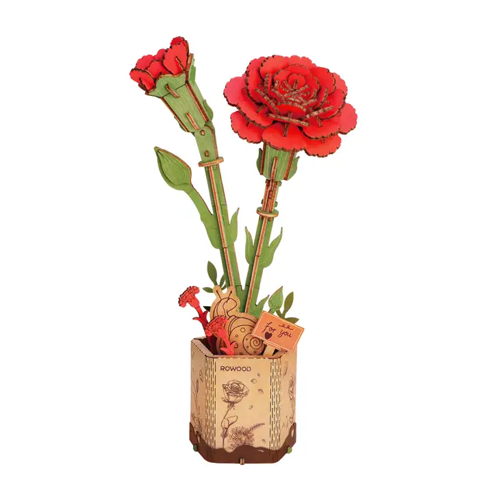 3D Wooden Flower Puzzles| DIY Assembly|Hands Craft|