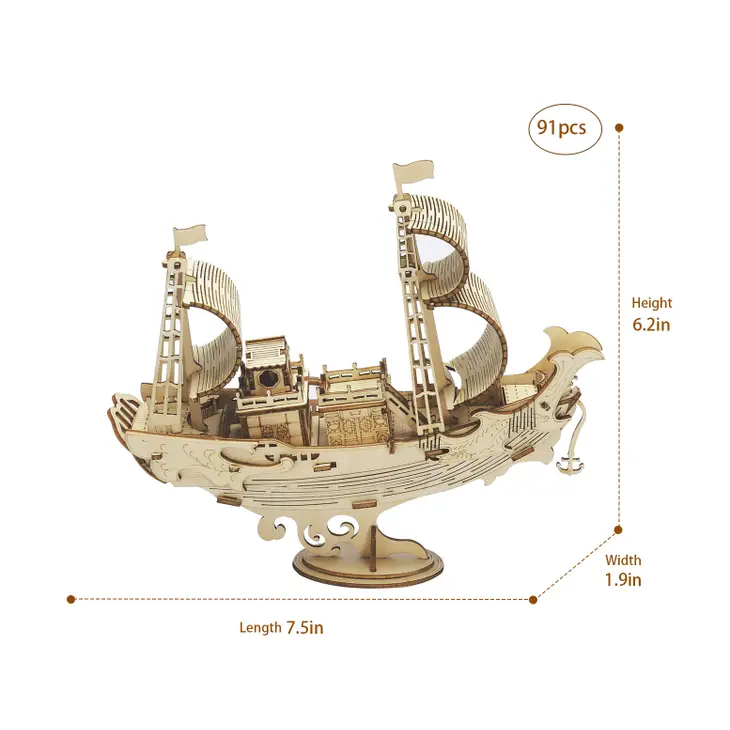 3D Laser Cut Wooden Puzzles|Hands Craft/Rolife|