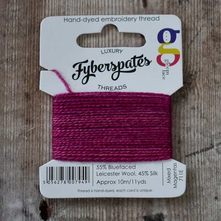 Fyberspates| Gleem Embroidery Thread | Hand Dyed| Wool & Silk|