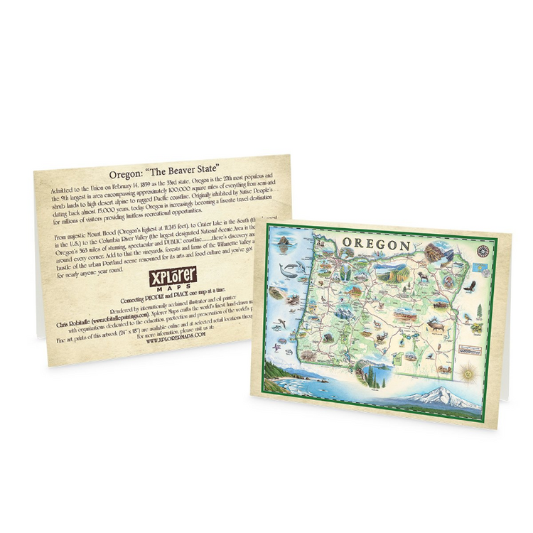 Xplorer Maps | Oregon State Map gifts