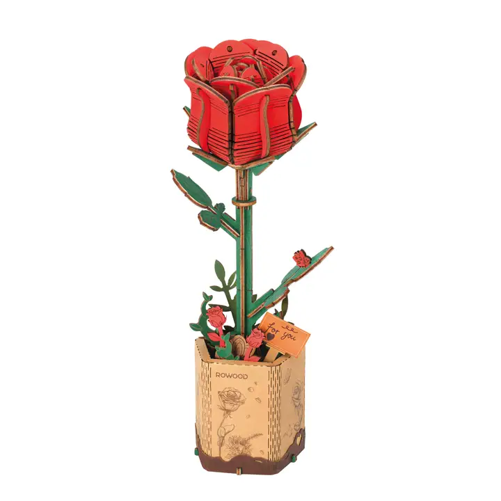 3D Wooden Flower Puzzles| DIY Assembly|Hands Craft|