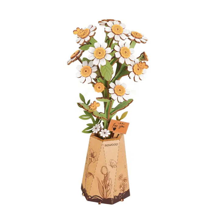 3D Wooden Flower Puzzles| DIY Assembly|Hands Craft|