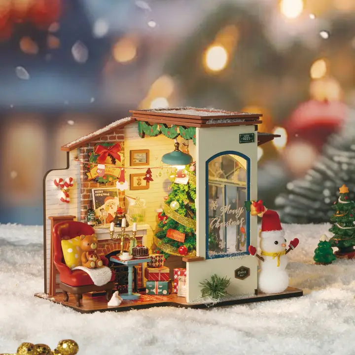 Christmas Snow House| DIY Miniature House | DG18|Hands Craft