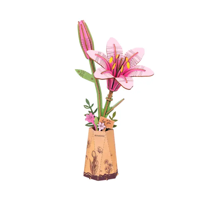 3D Wooden Flower Puzzles| DIY Assembly|Hands Craft|