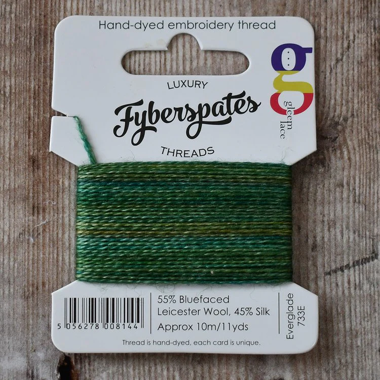 Fyberspates| Gleem Embroidery Thread | Hand Dyed| Wool & Silk|