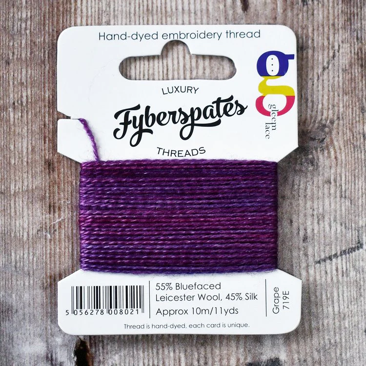 Fyberspates| Gleem Embroidery Thread | Hand Dyed| Wool & Silk|