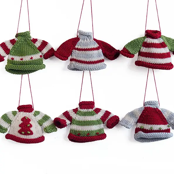 Melange Collection| Knit and Crochet | Tree Ornaments