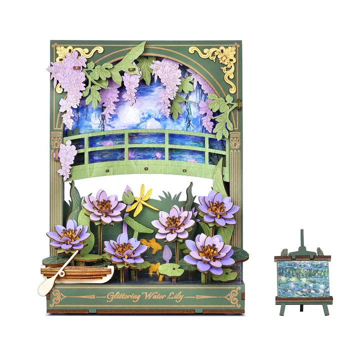 3 Wooden Floral Paintings|3D Artistic Wooden Puzzle|Rowood