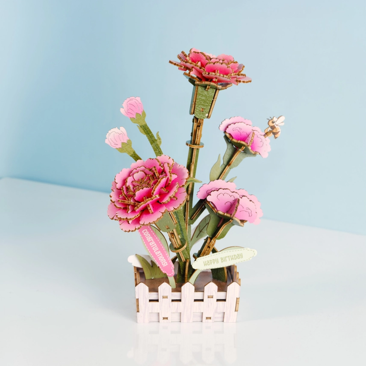 3D Wooden Flower Puzzles| DIY Assembly|Hands Craft|