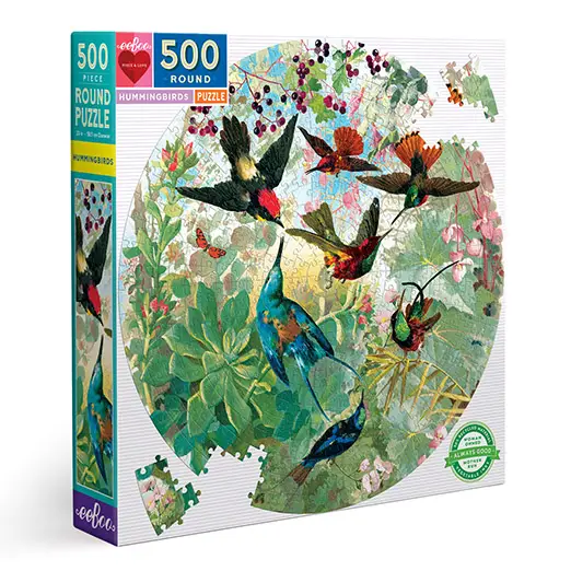 eeboo|Piece & Love|500 Piece Jigsaw Puzzles|Round