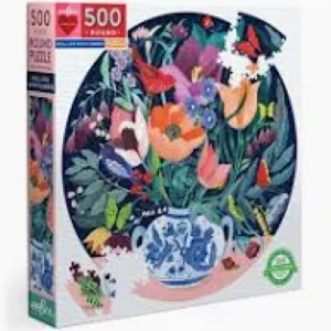 eeboo|Piece & Love|500 Piece Jigsaw Puzzles|Round