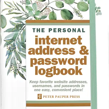Internet Address & Password Logbooks|Peter Pauper Press|