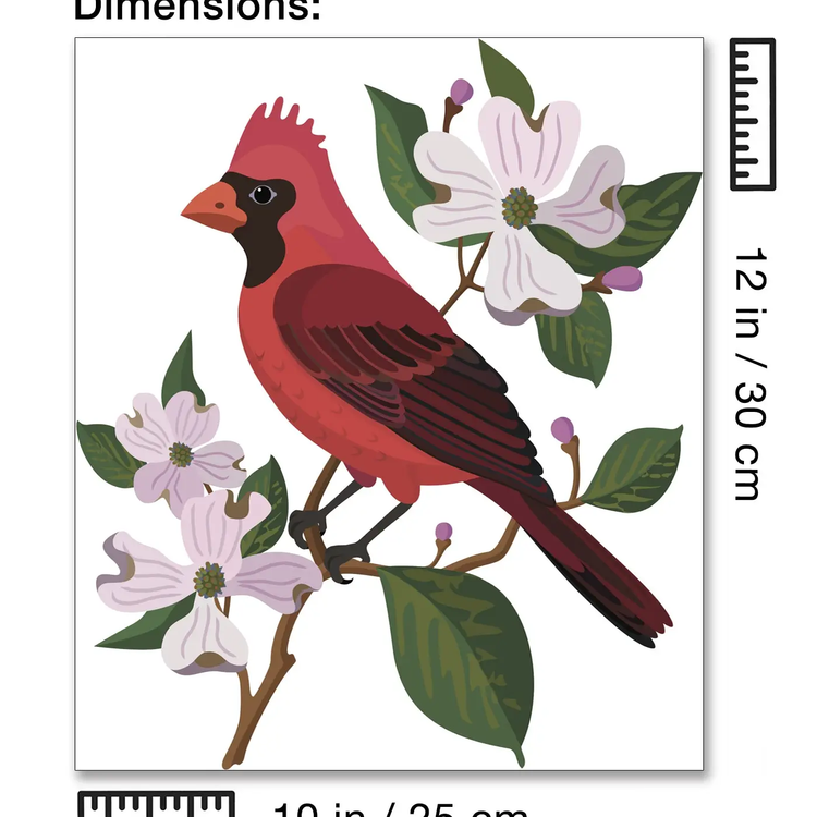CraftLab| Paint by Numbers Kit|Wild Birds and Native Flowers