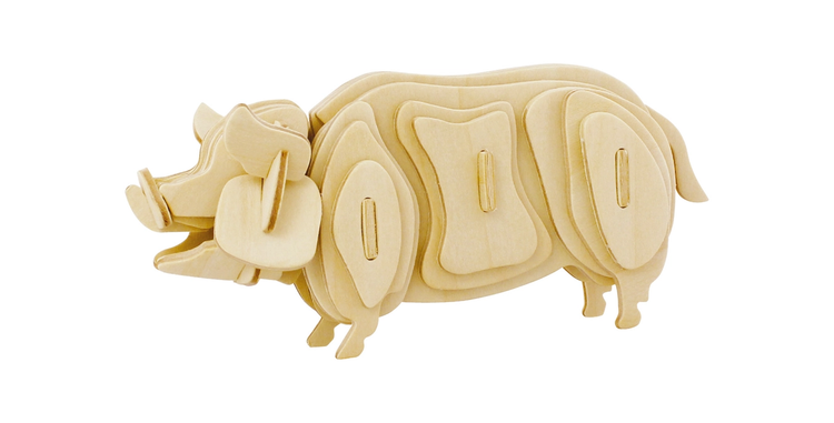 Hands Craft|3D Wooden Puzzle|Farm Animals