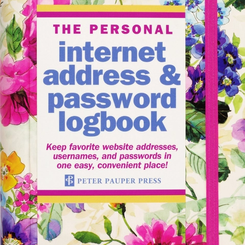 Internet Address & Password Logbooks|Peter Pauper Press|