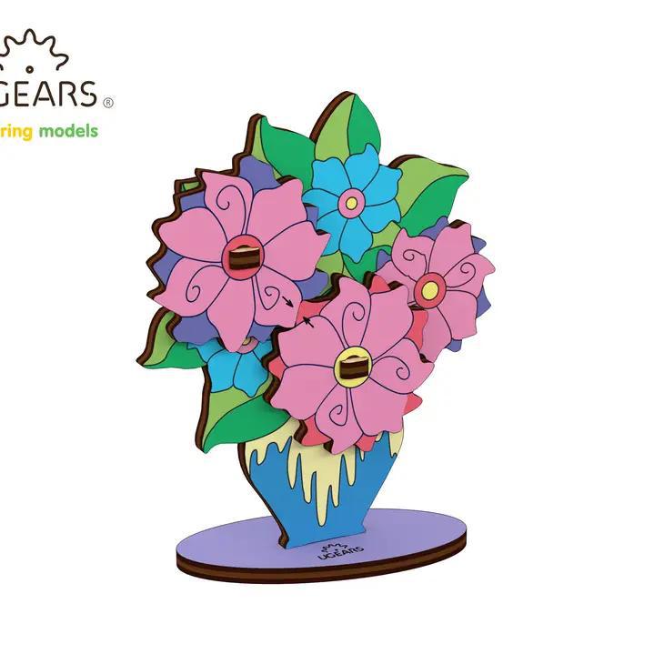 (Ukrainian Bridge - Ugears) Kids Wooden Models for Coloring