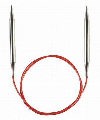 ChiaoGoo|40" Knit Red|Fixed Circular Stainless Steel| knitting Needles