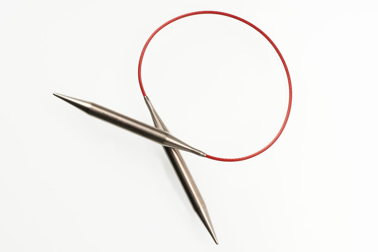 ChiaoGoo|16" Knit Red|Stainless Steel|Circular Knitting Needles