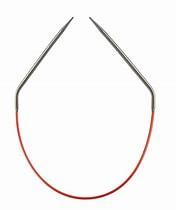 ChiaoGoo|12" Knit Red|Fixed Circular Stainless Steel|Knitting Needles