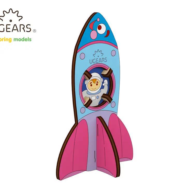 (Ukrainian Bridge - Ugears) Kids Wooden Models for Coloring