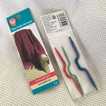 Boye Plastic Straight Cable Needles