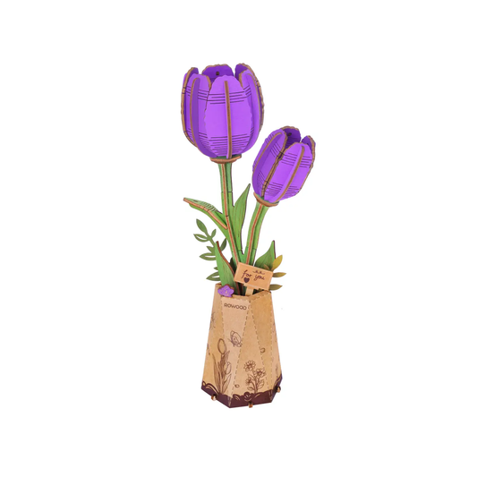3D Wooden Flower Puzzles|Artistic 3D Painting|DIY Assembly|Hands Craft|
