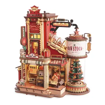 EAB01 Dream Gift Factory|Magic Amusement Park| Mechanical DIY Wooden Puzzle