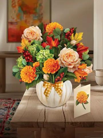 FreshCut Pop Up Scenes and Greeting cards| Mini & Life sized pop-up bouquets
