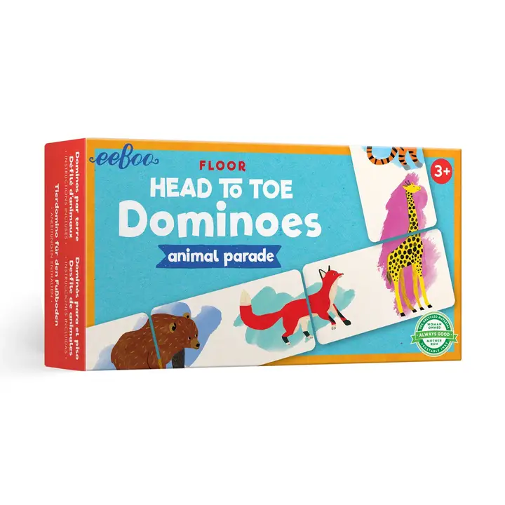 eeBoo| Head to Toe Dominoes - Animal Parade