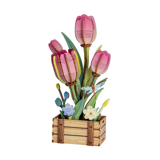 3D Wooden Flower Puzzles| DIY Assembly|Hands Craft|