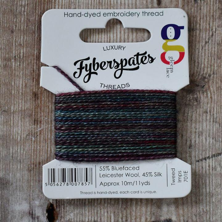 Fyberspates| Gleem Embroidery Thread |Hand Dyed|Wool & Silk