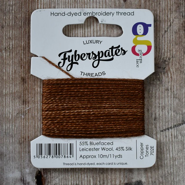 Fyberspates| Gleem Embroidery Thread |Hand Dyed|Wool & Silk