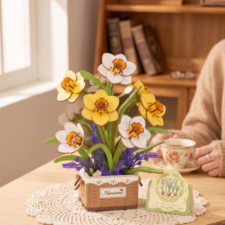 3D Wooden Flower Puzzles| DIY Assembly|Hands Craft|