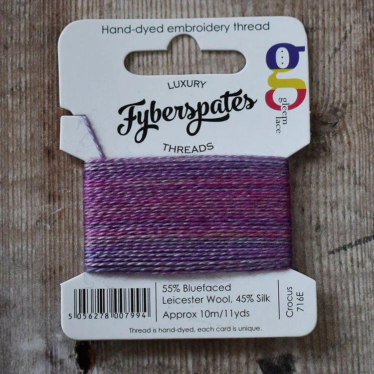 Fyberspates| Gleem Embroidery Thread |Hand Dyed|Wool & Silk