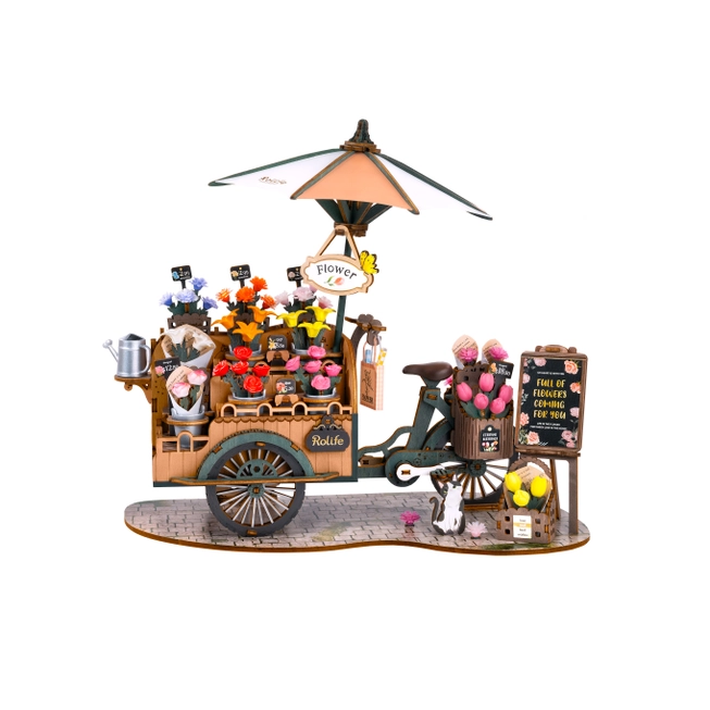 Hands Craft|TG503 Blossom Cart|3D Puzzle Creation Set