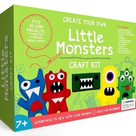 CraftLab| Little Monsters Sewing Kit|Craft Kit