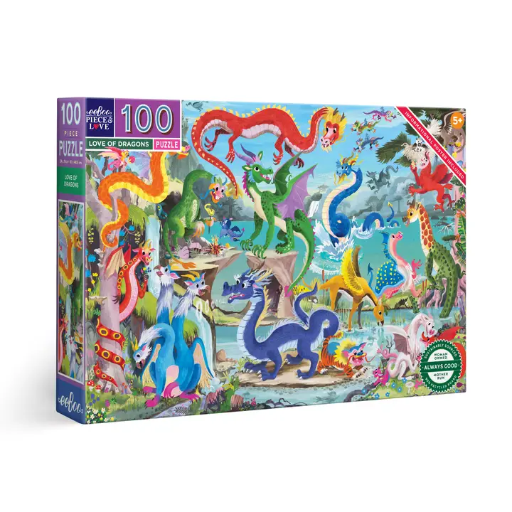 Eeboo Piece & Love| Jigsaw Puzzles| 100 piece