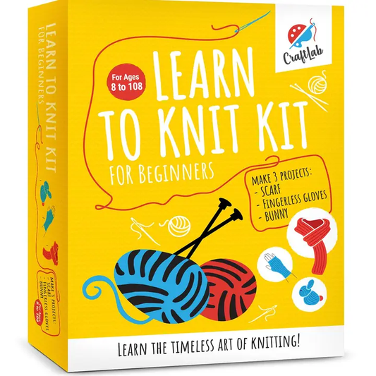 CraftLab| Learn to Knit Kit|DIY Craft Kit