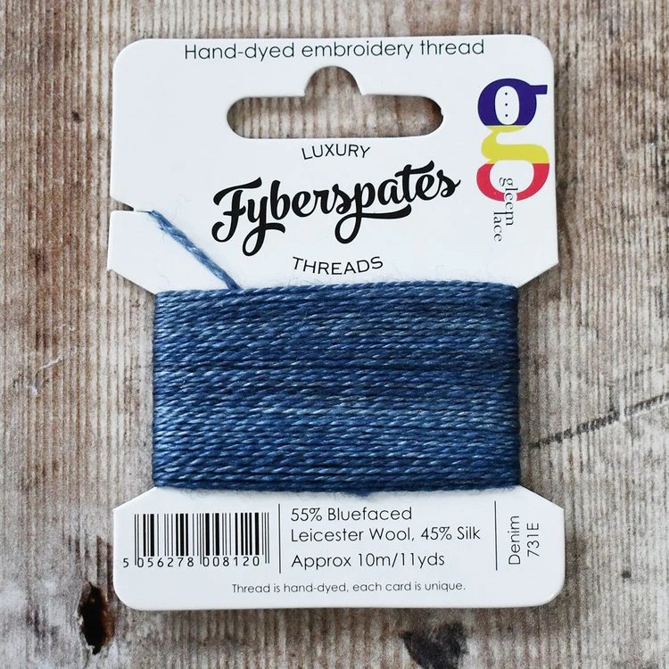 Fyberspates| Gleem Embroidery Thread |Hand Dyed|Wool & Silk