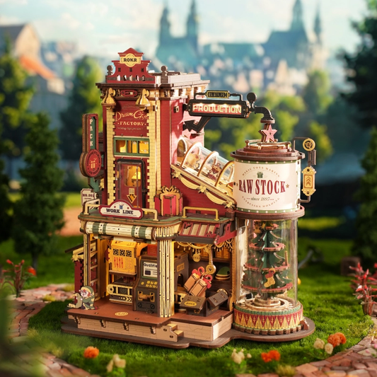 EAB01 Dream Gift Factory|Magic Amusement Park| Mechanical DIY Wooden Puzzle