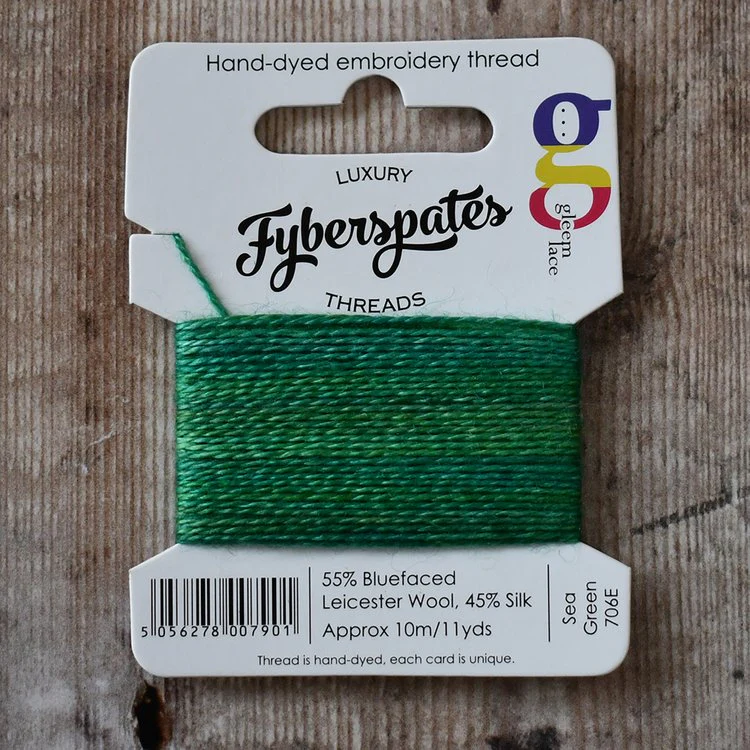 Fyberspates| Gleem Embroidery Thread |Hand Dyed|Wool & Silk