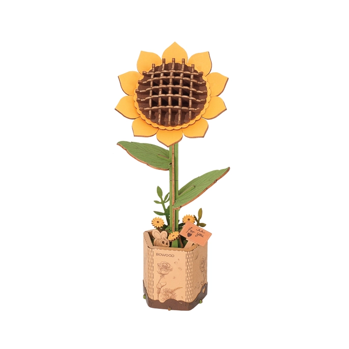 (Hands Craft/Robotime) 3D Wooden Flower Puzzles
