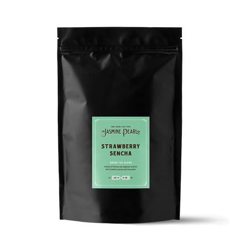 Jasmine Pearl Tea Co.| Strawberry Sencha Tea|Looseleaf Green Tea