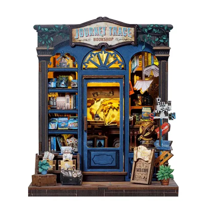Book Nook Kit& Wonderland| Diy Miniature |3D Puzzle| Hands Craft