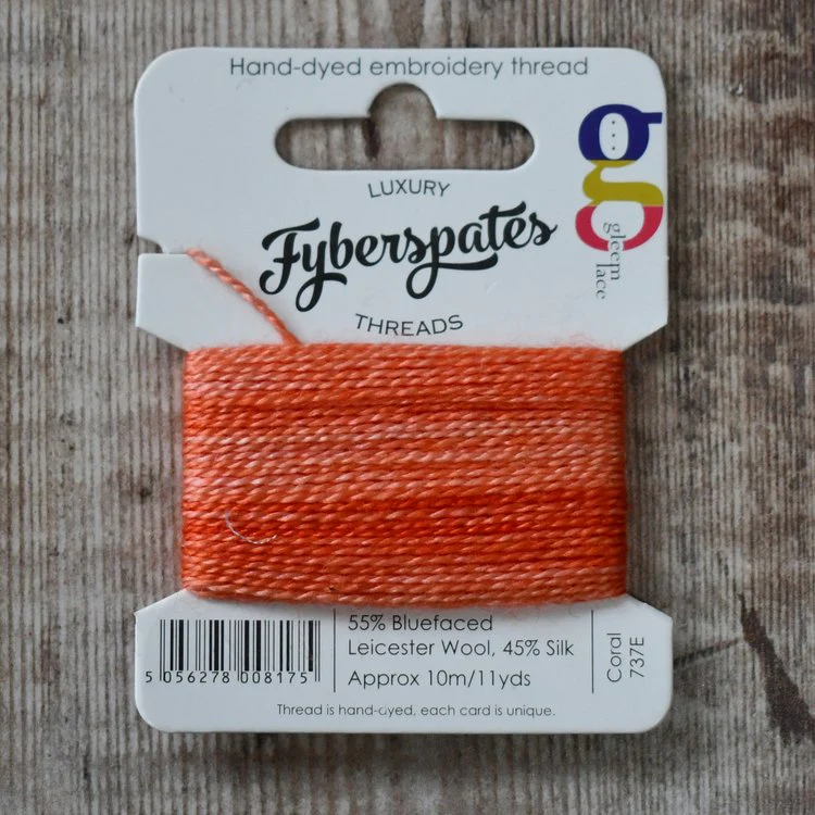 Fyberspates| Gleem Embroidery Thread |Hand Dyed|Wool & Silk